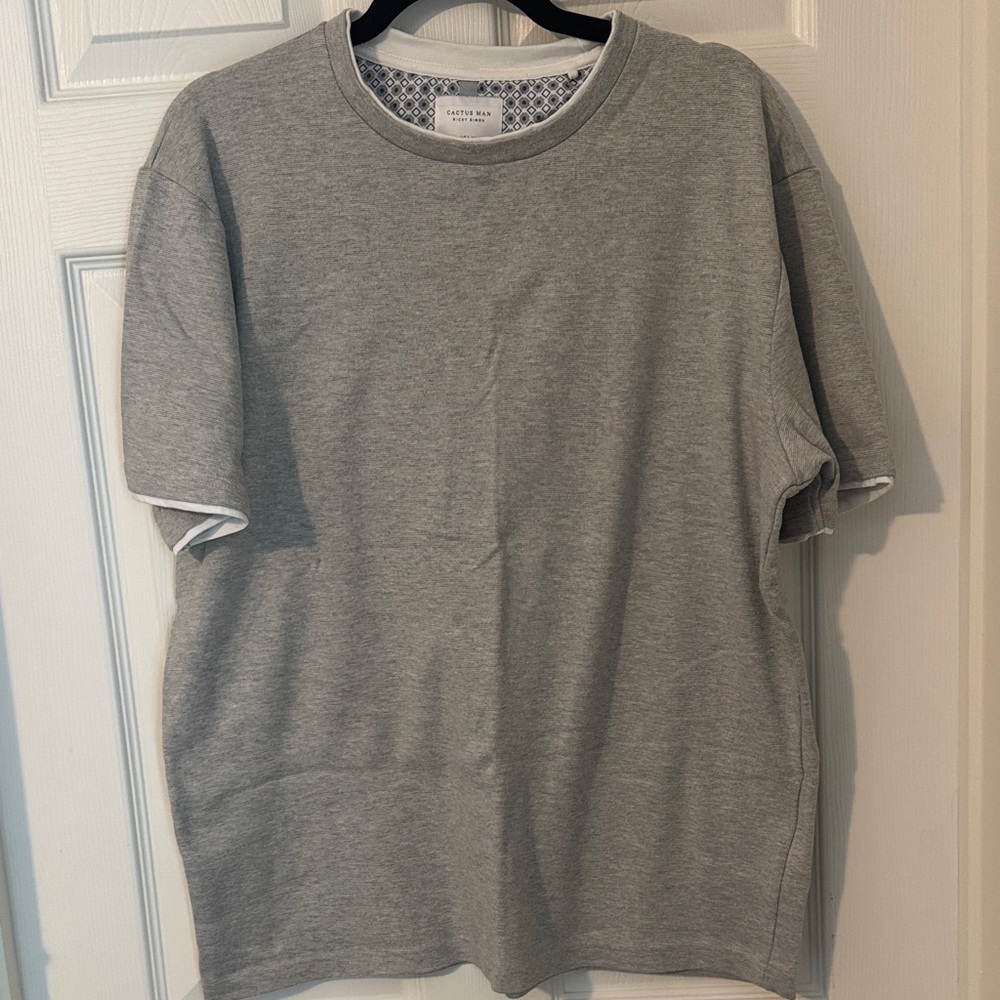 Gray Men's T-Shirt by Cactus Man